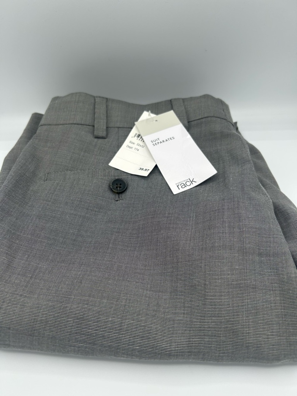 Men's Nordstrom Rack Gray Suit Separates Dress pants